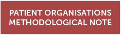 PATIENT ORGANISATIONS METHODOLOGICAL NOTE